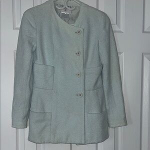 Vintage Chanel Women's Tweed Blazer logo buttons size 36